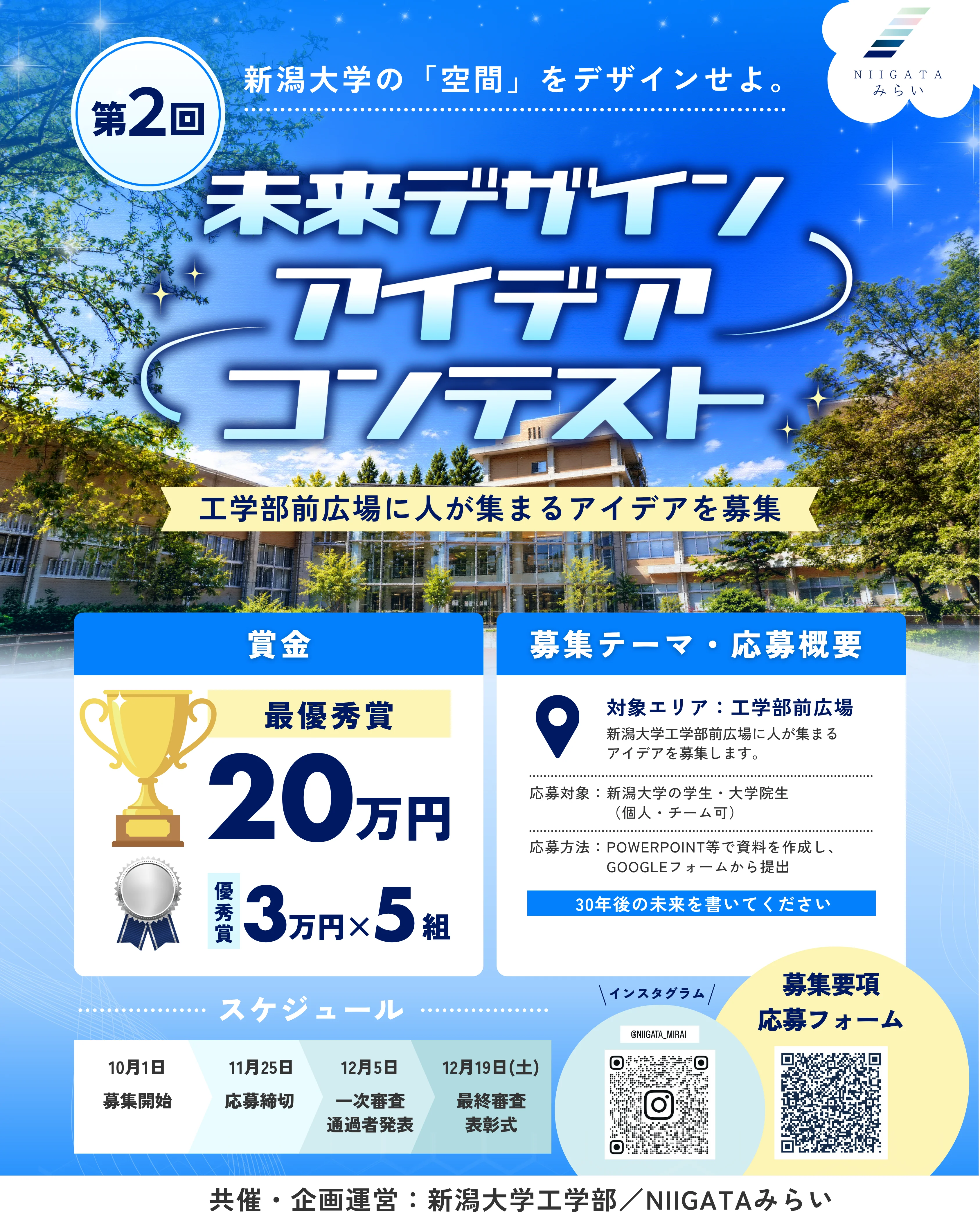 第2回未来デザインアイデアコンテストの募集ポスター