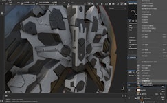 SubstancePainterでハイポリ情報をローポリにベイクする際に良い感じに塗り分ける