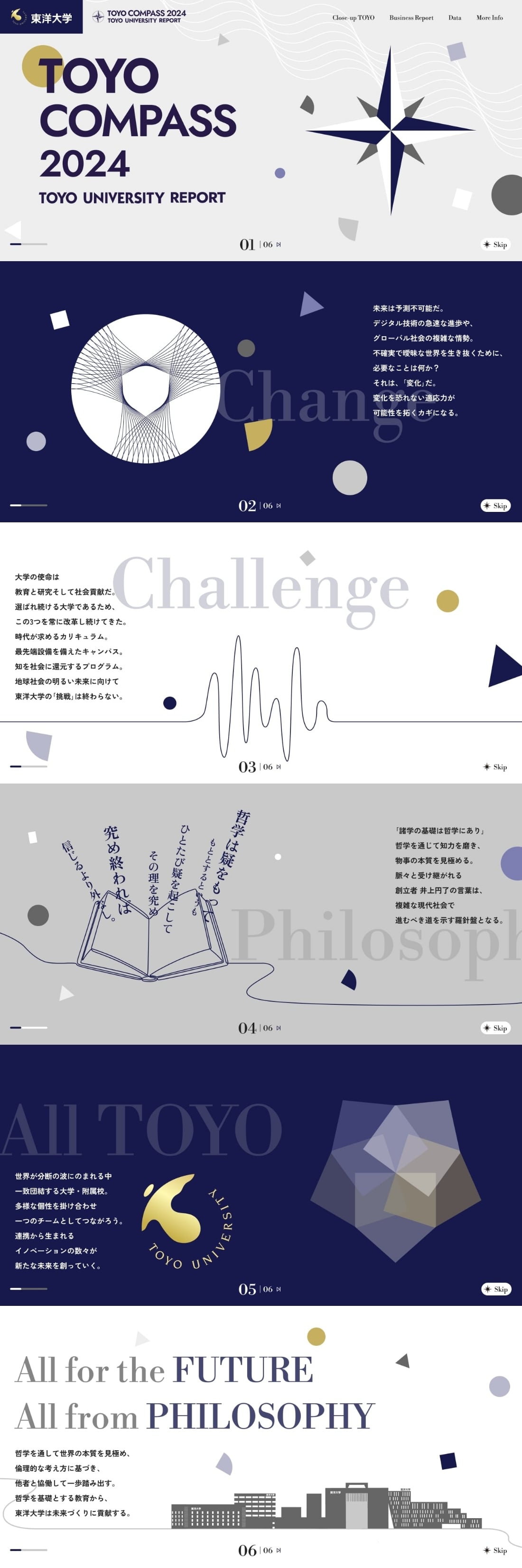TOYO COMPASS 2024 TOYO UNIVERSITY REPORT