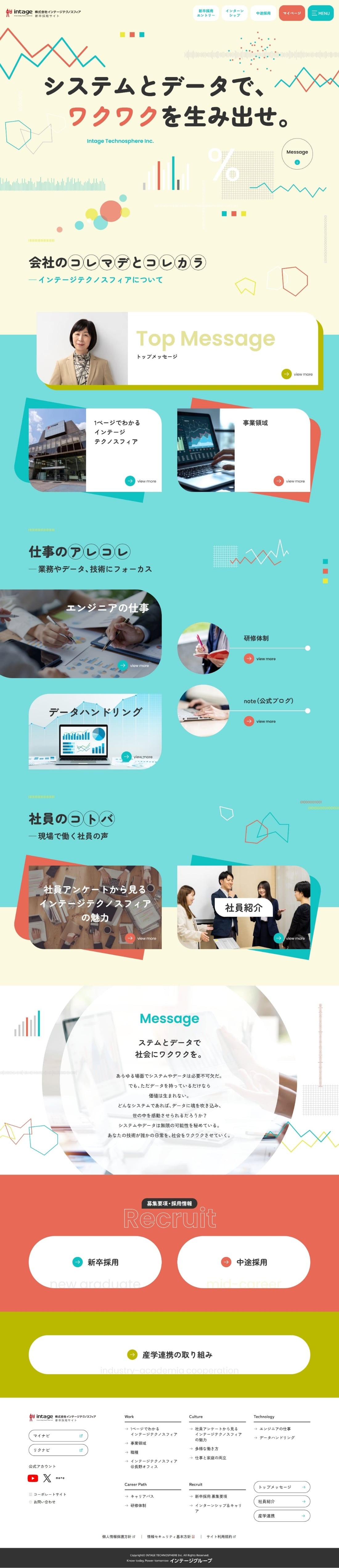株式会社インテージテクノスフィア 新卒採用サイト