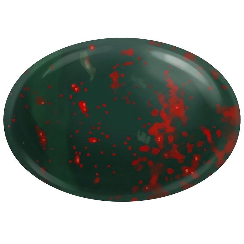 緑色と赤色の斑点の石 Bloodstone (血石（けっせき）) の意味・産地・特徴 | Jewelism MARKET