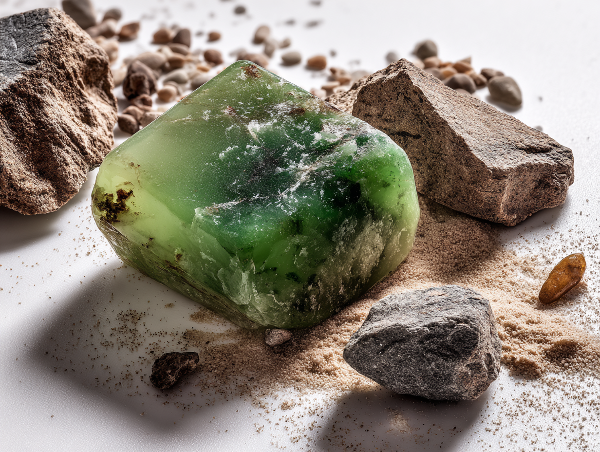 Jadeite (硬玉（こうぎょく）) - 原石図鑑 | Jewelism MARKET