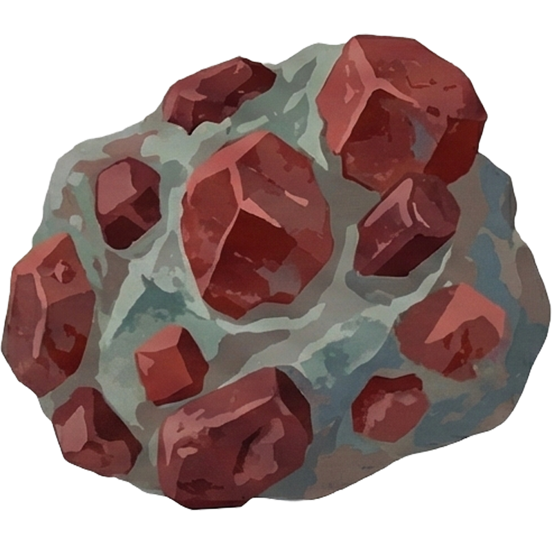 Garnet (柘榴石（ざくろいし）) - 原石図鑑 | Jewelism MARKET