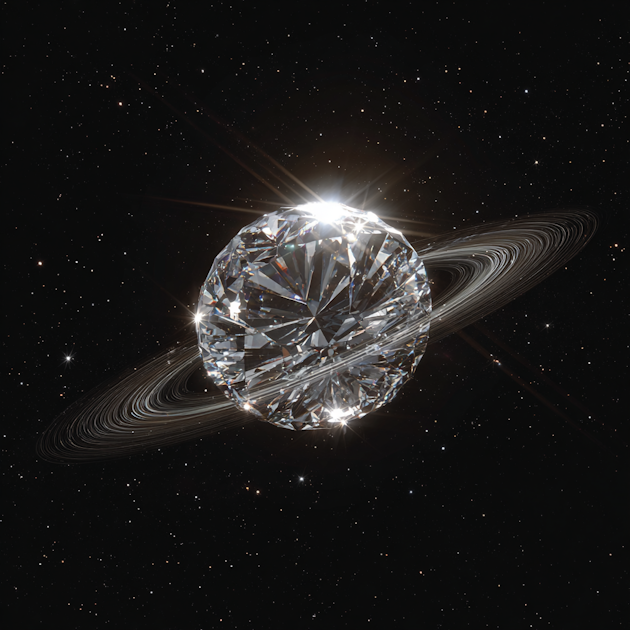 レア！キラキラ宇宙産ダイヤモンド NWA2098　隕石標本 A_shining_diamond_planet_in_sp