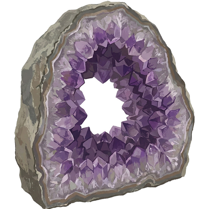 Amethyst (紫水晶（むらさきすいしょう）) - 原石図鑑 | Jewelism MARKET