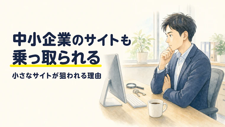 中小企業のホームページも乗っ取られる｜小さなサイトが狙われる理由