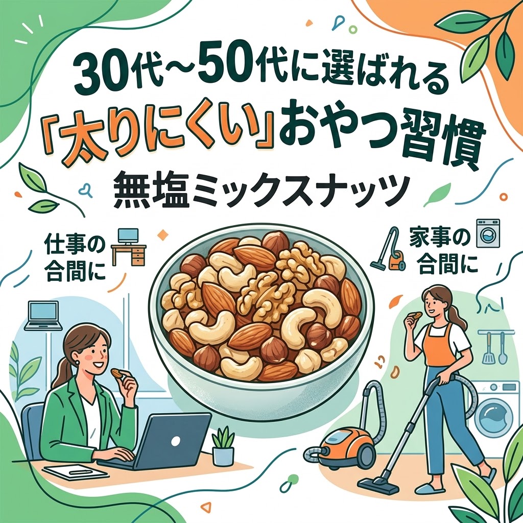 仕事や家事の合間に。30代〜50代に選ばれる「太りにくい」おやつ習慣