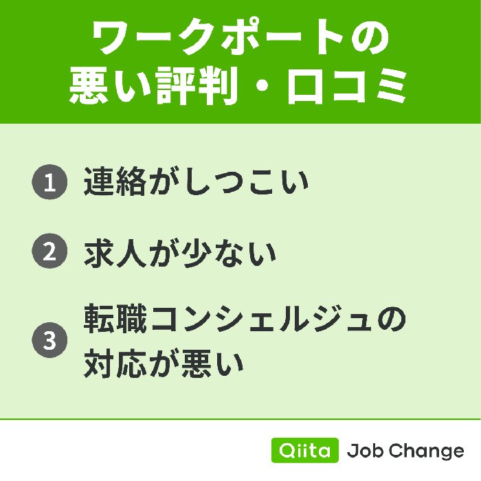 ワークポートの悪い評判・口コミ