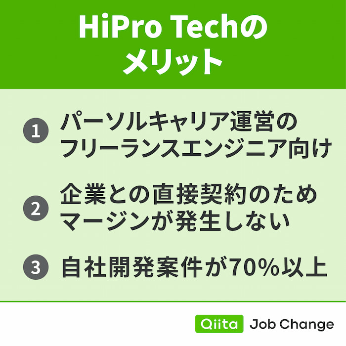 HiPro Techを利用するメリット
