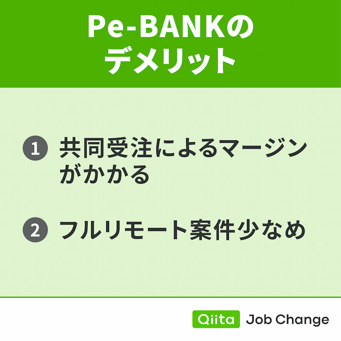 Pe-BANKを利用するデメリット