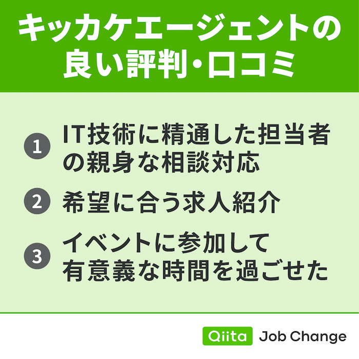 キッカケエージェントの良い評判・口コミ