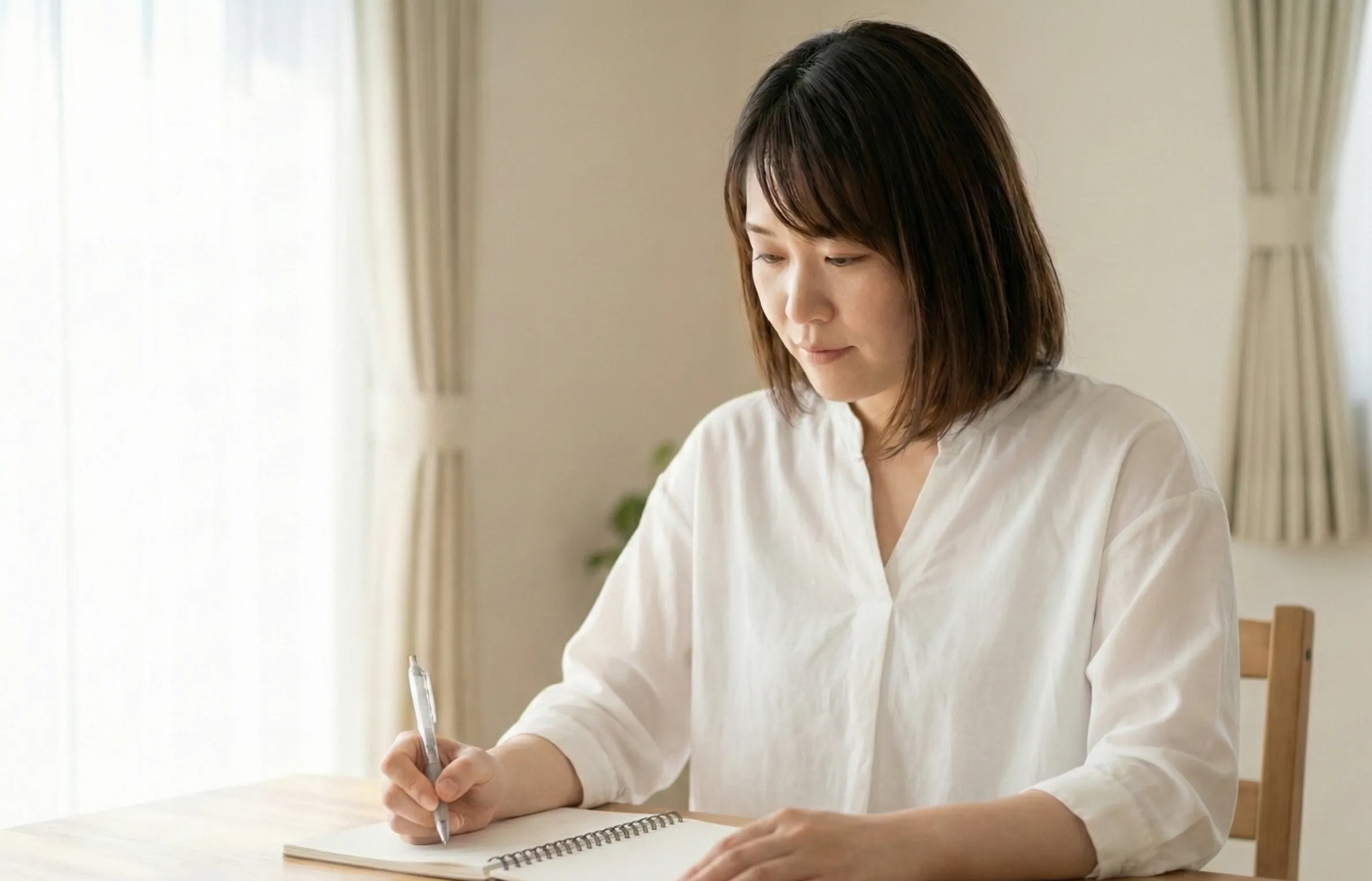 チェックリストを付けている様