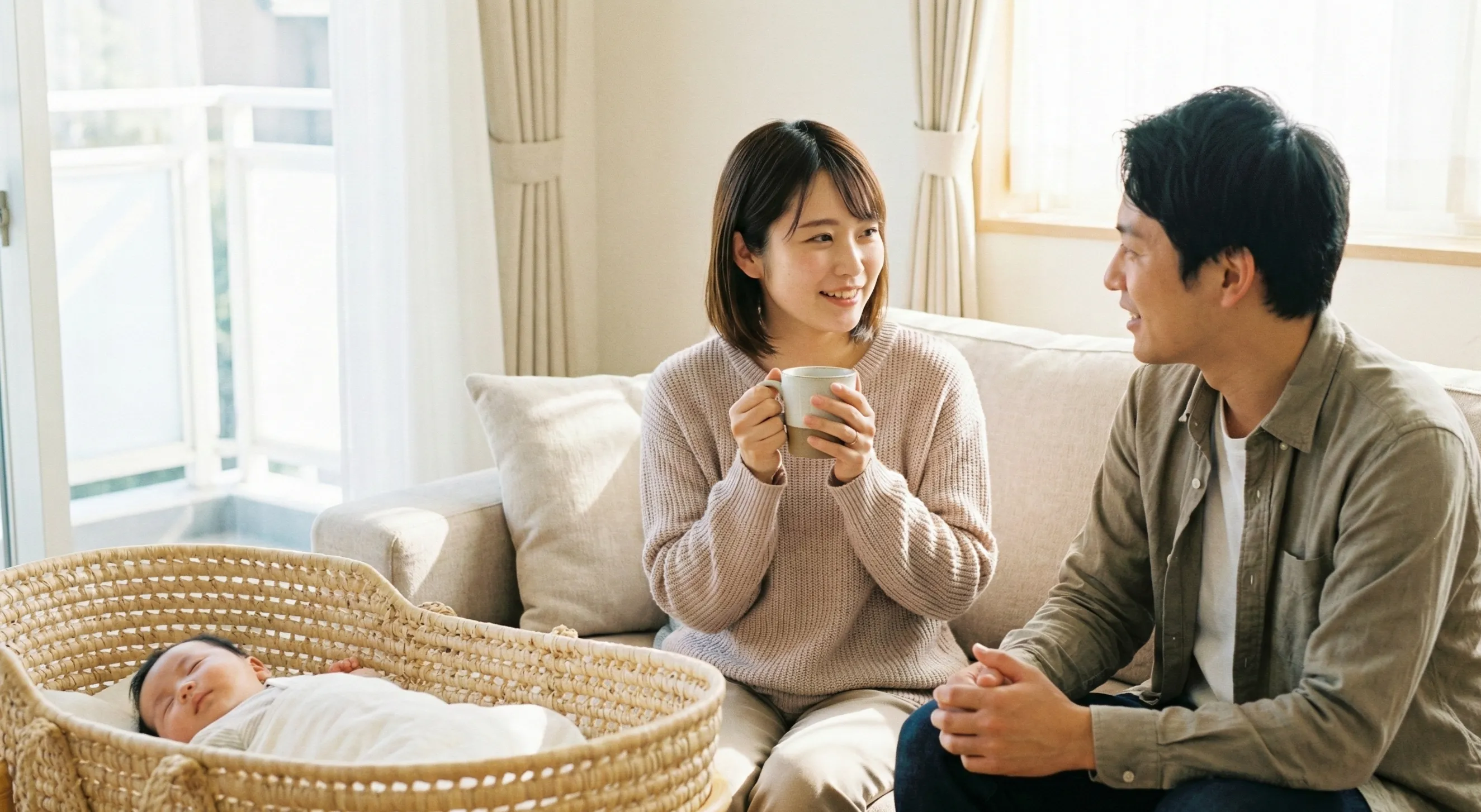 パートナーと話し合う様子