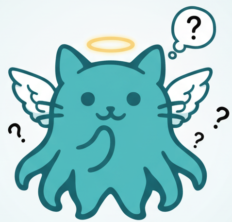 だこちゃんが考え込んでいるイラスト