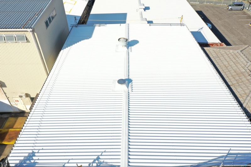 屋根遮熱塗装工事(エシカルプロクールSi)