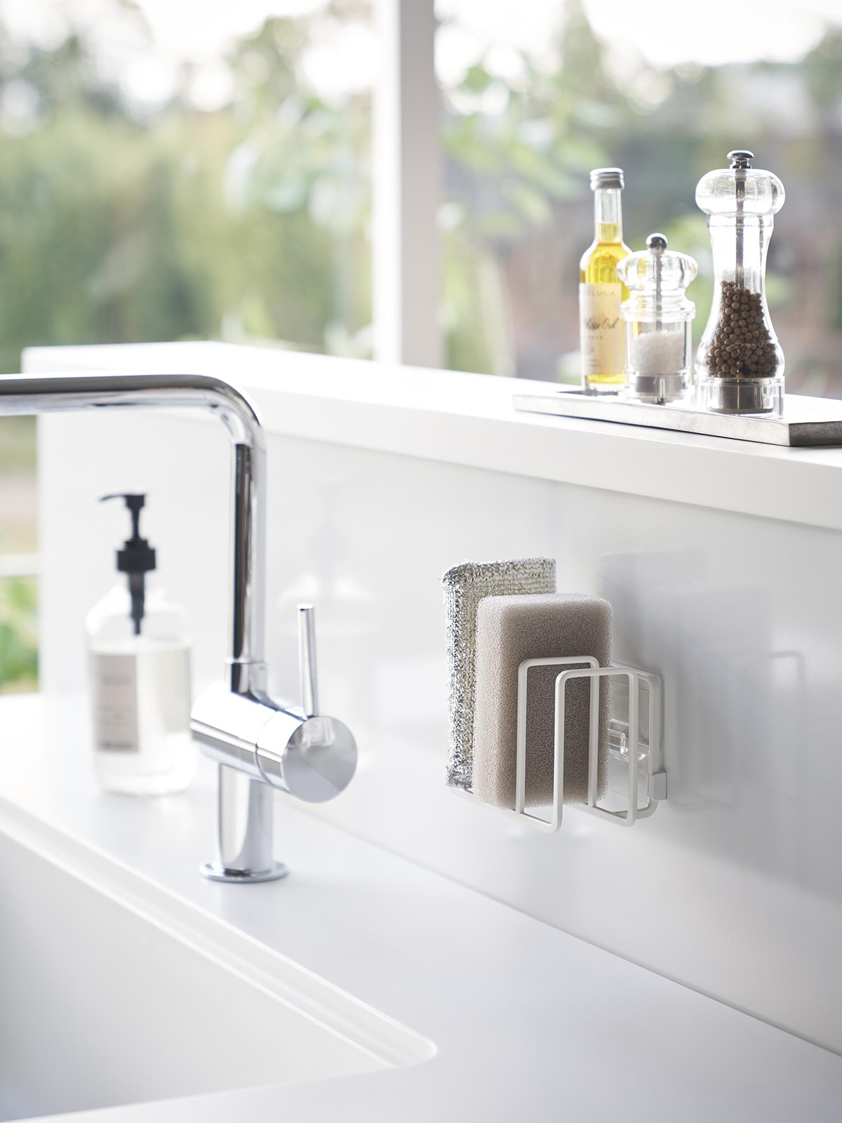 Plate ｜ フィルムフックスポンジホルダー プレート 3連 ｜ 山崎実業