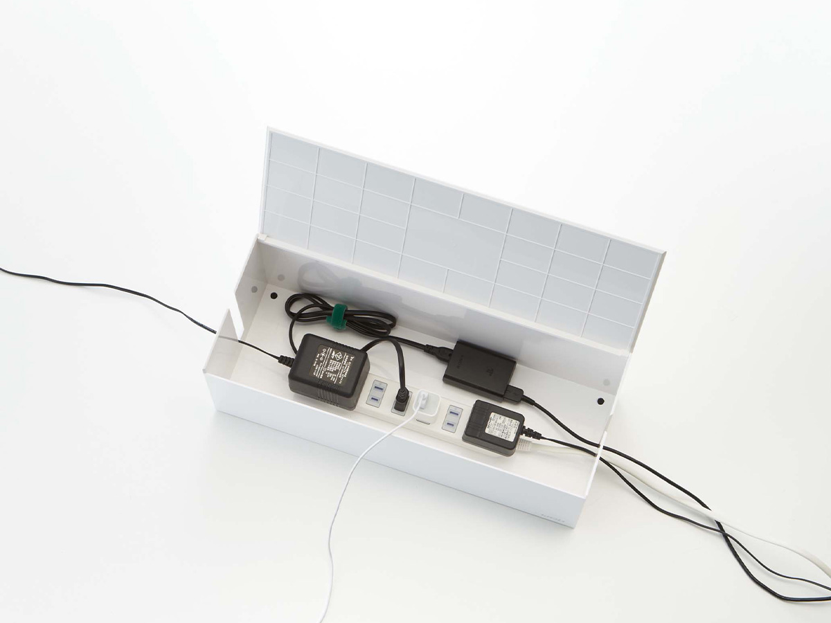 Amazon | ケーブル収納ボックス ケーブルボックス 電源タップ