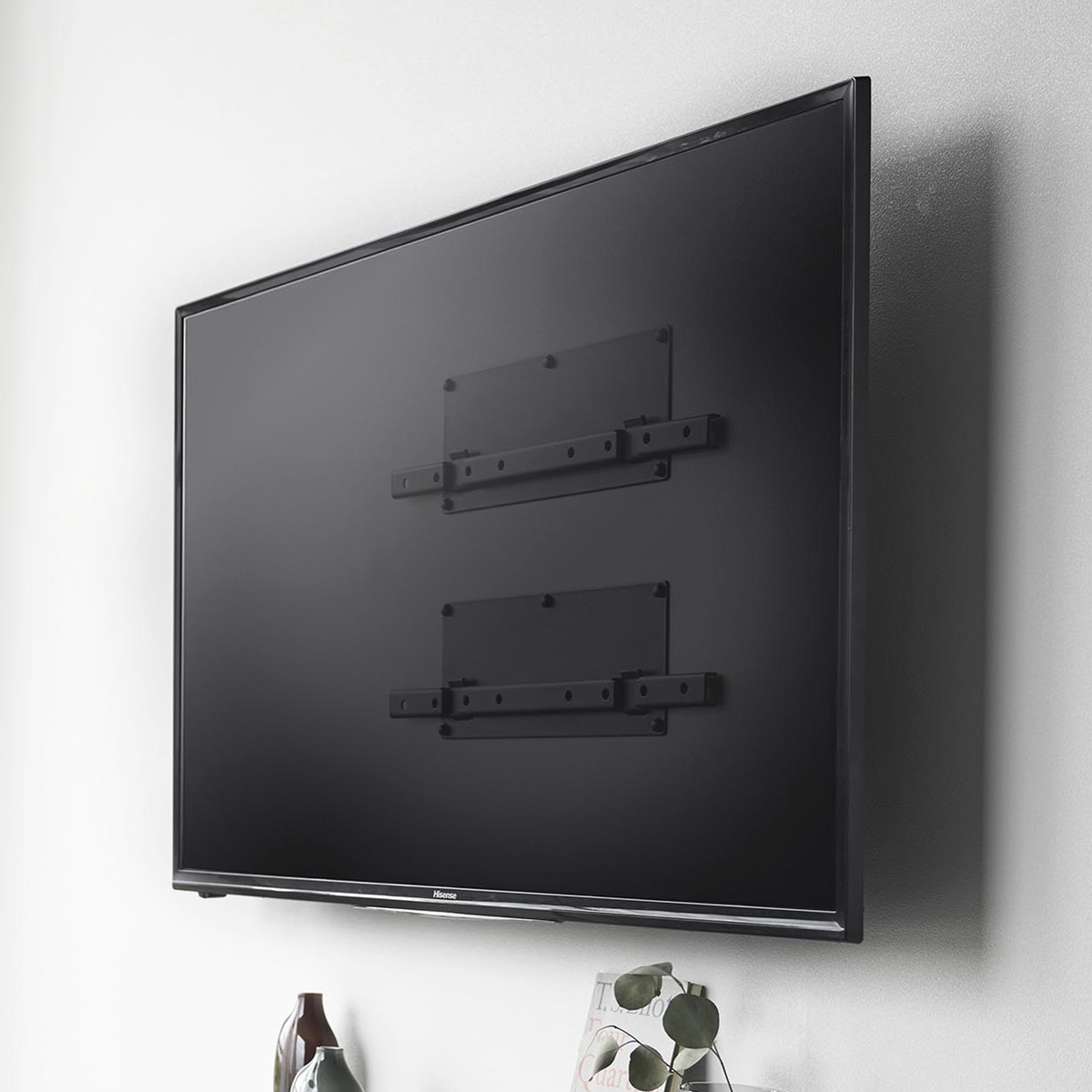 テレビ　『壁掛けセット付き』 山崎実業 公式 スマート 壁付けテレビホルダー smart テレビ 壁掛け