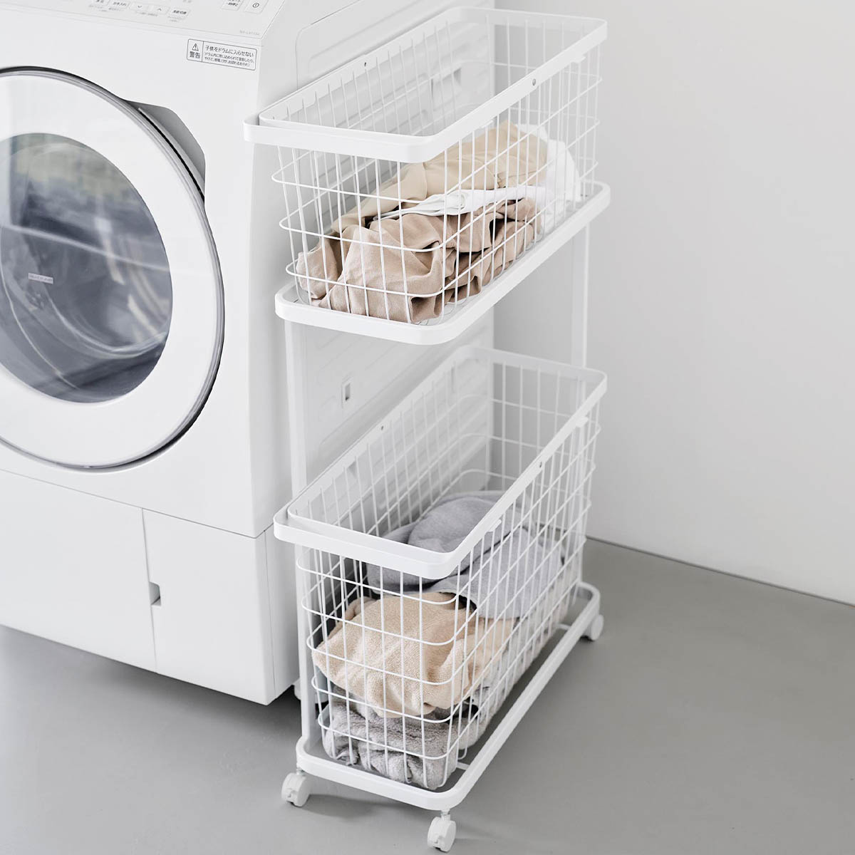 tower ｜ ランドリーワゴン+バスケット タワー スリム ｜ 山崎実業
