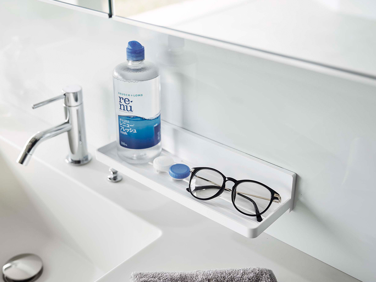 まとめ得 MIST フィルムフック トレー ミスト W30 ホワイト x [5個] /m 特典付 山崎実業 フィルムフック トレー ミスト W30 MIST 壁面収納 サニタリートレー バスラック キッチン収納 キッチンラック 公式 白  5965