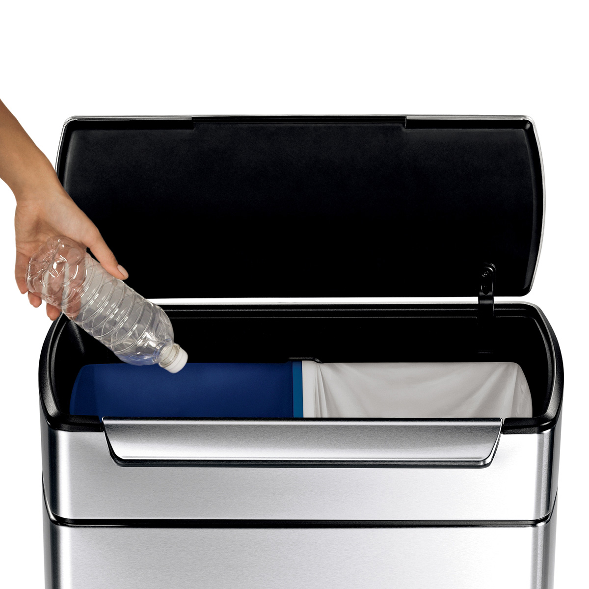 simplehuman ｜ タッチバーダストボックス 分別タイプ 48L