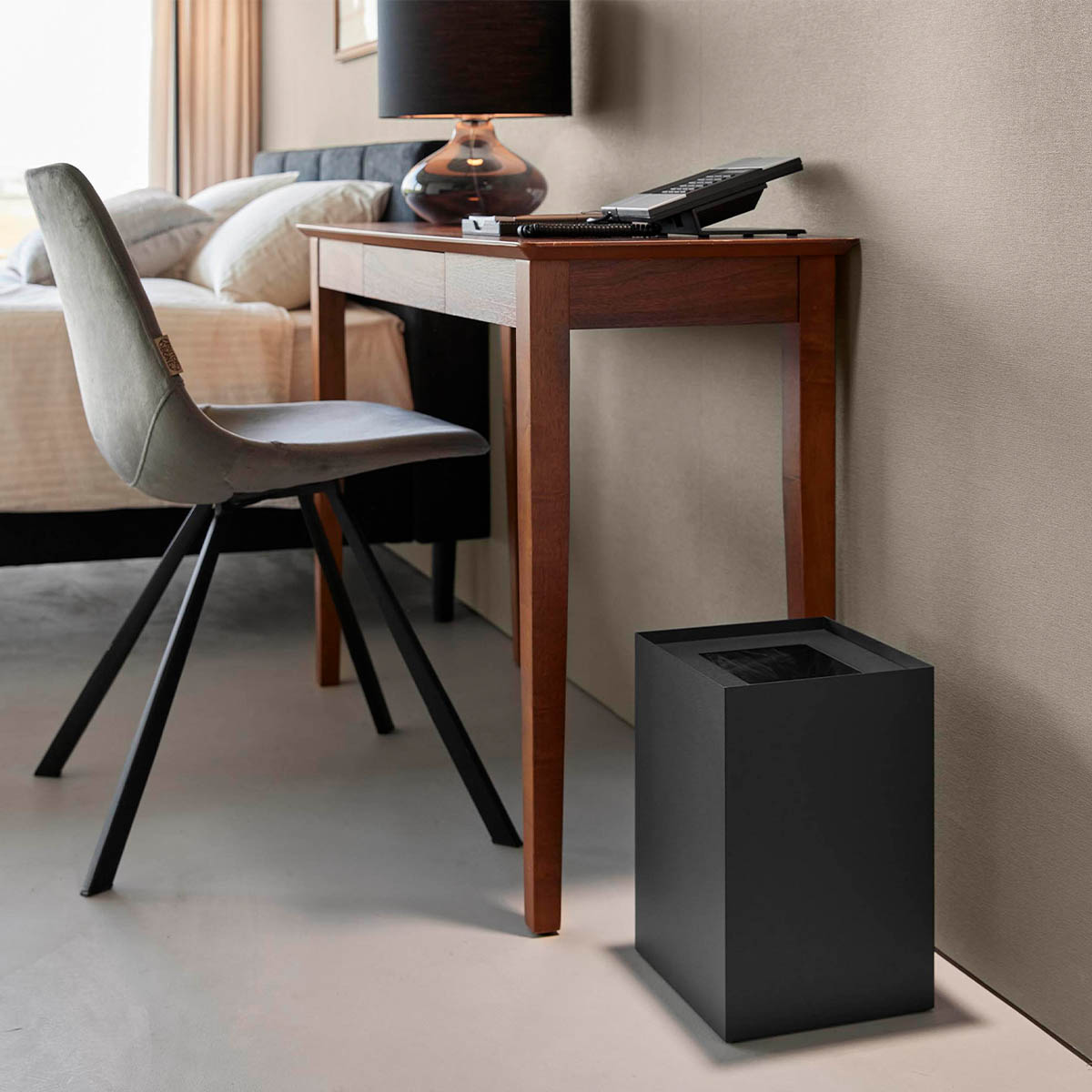タワーボックス　12個セット tower ｜ 蓋付きトラッシュカン タワー 角型 14L ｜ 山崎実業