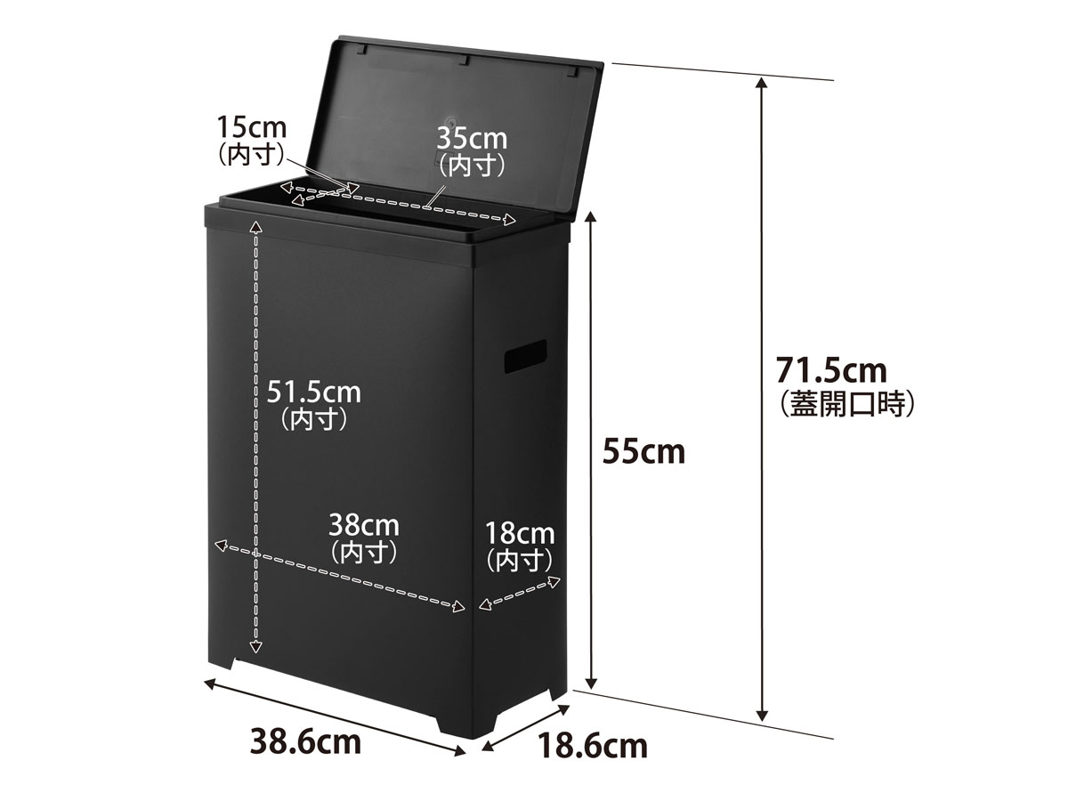 YAMAZAKI　山崎実業 スリム蓋付きゴミ箱 タワー 3個組 ホワイト tower ｜山崎実業(Yamazaki) スリム蓋付きゴミ箱 2個組 ホワイト