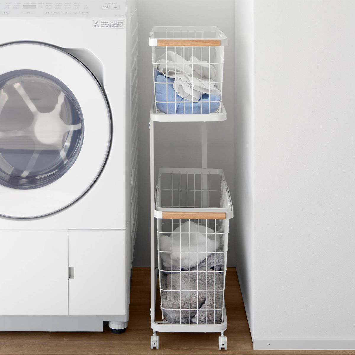 tosca ｜ ランドリーワゴン+バスケット トスカ スリム ｜ 山崎実業