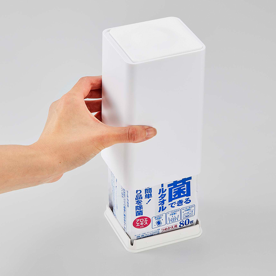 tower | ロール型ウェットティッシュケース タワー | 山崎実業 tower | ロール型ウェットティッシュケース タワー | 山崎実業