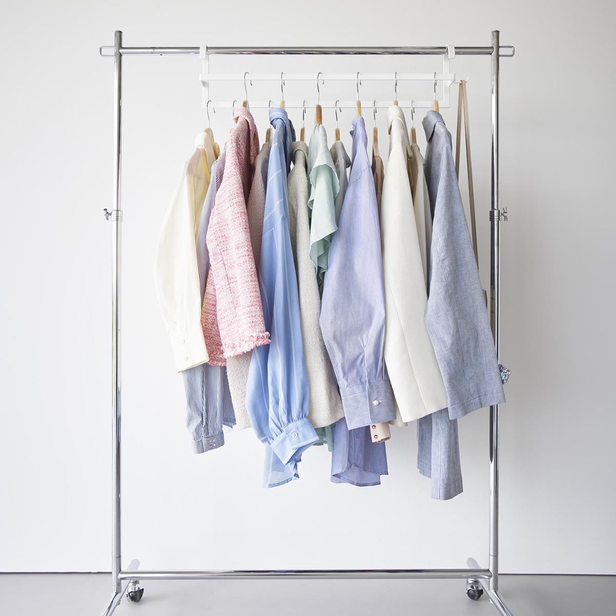 smart ｜ 収納力アップ2段衣類ハンガー スマート W60 ｜ 山崎実業