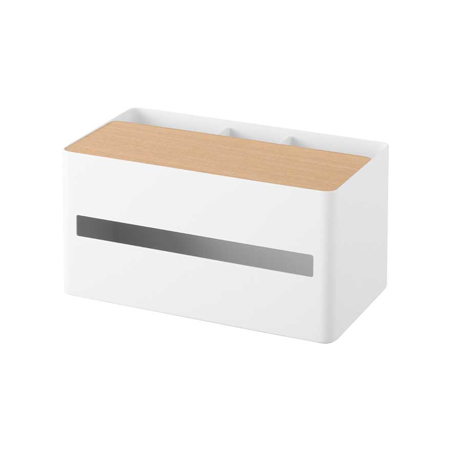 RIN ｜ 厚型対応ティッシュケース&リモコンスタンド リン ｜ 山崎実業