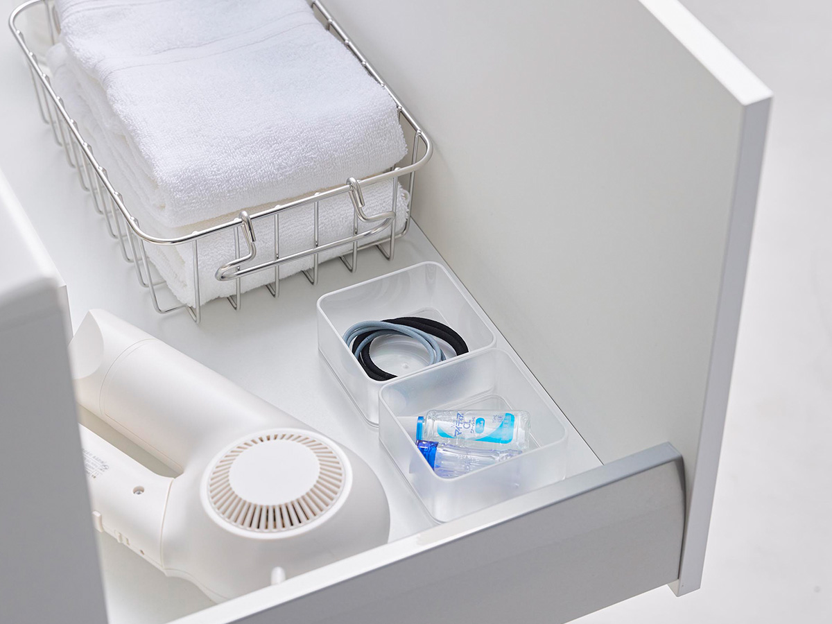 tower ｜ 底がクリア 縦横重ねられる引き出し整理収納ケース タワー S