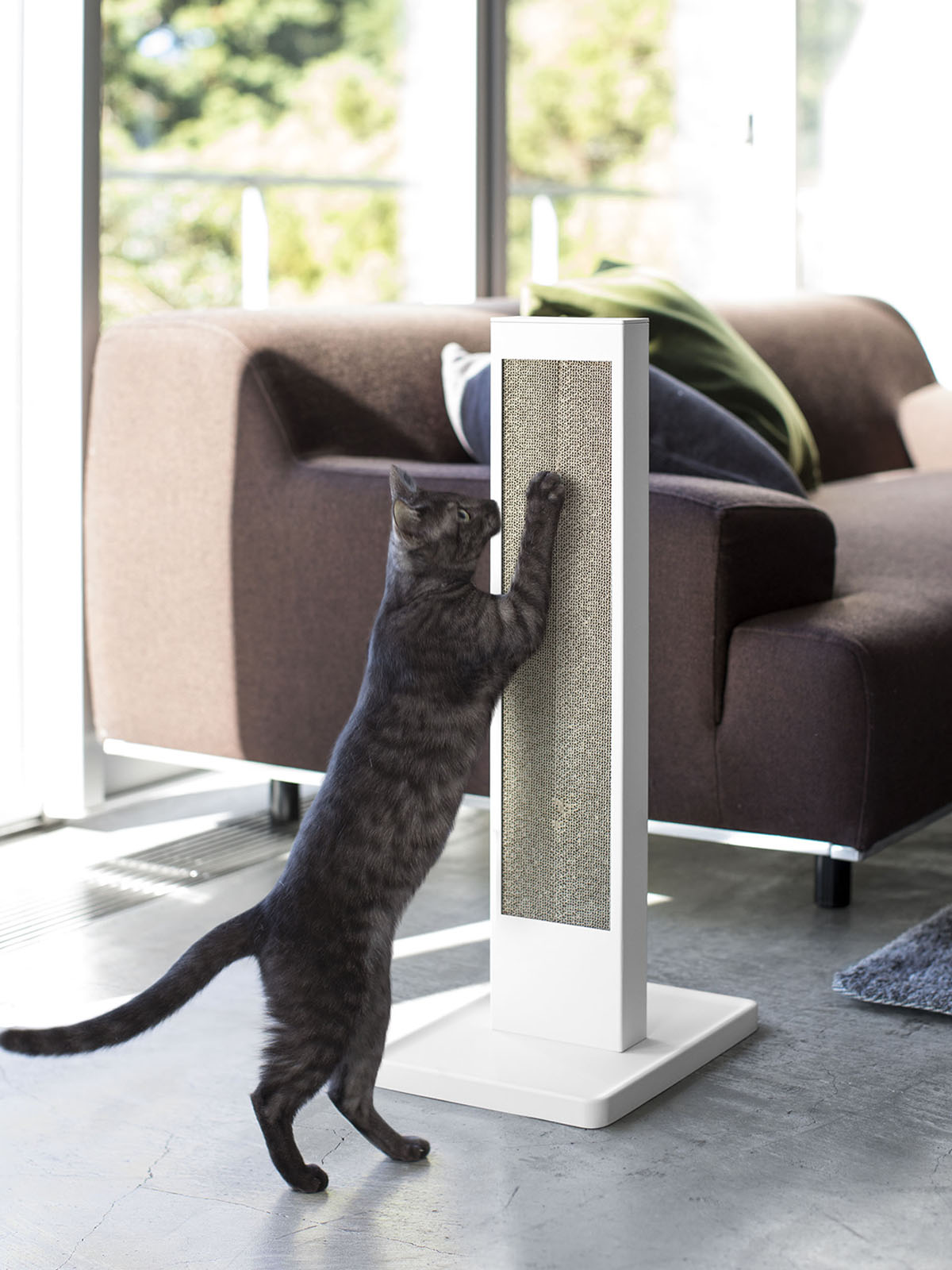 山崎実業(Yamazaki) 猫の爪とぎス tower ｜ 猫の爪とぎスタンド タワー ｜ 山崎実業