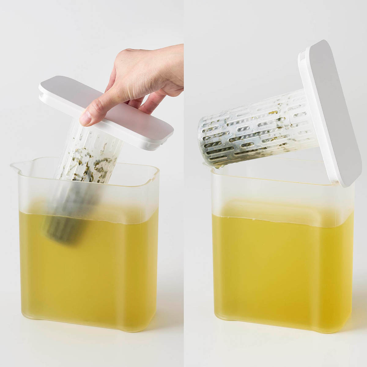 冬ギフト セ ｜ tower 棚に入れられる冷水筒 山崎実業 ｜ 1L タワー 工芸品