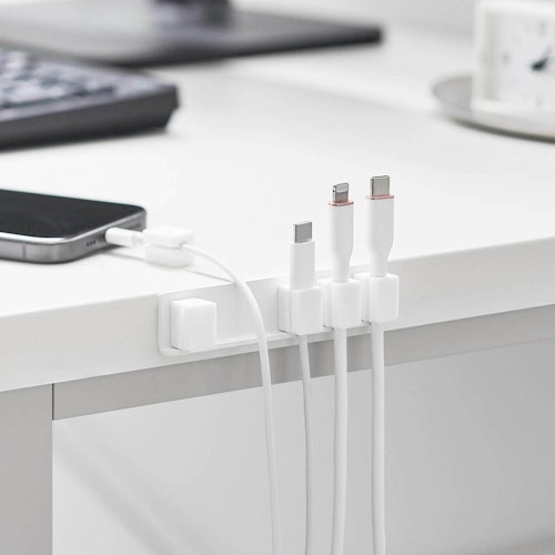 テープで貼り付けるマグネットケーブルホルダー スマート 5連