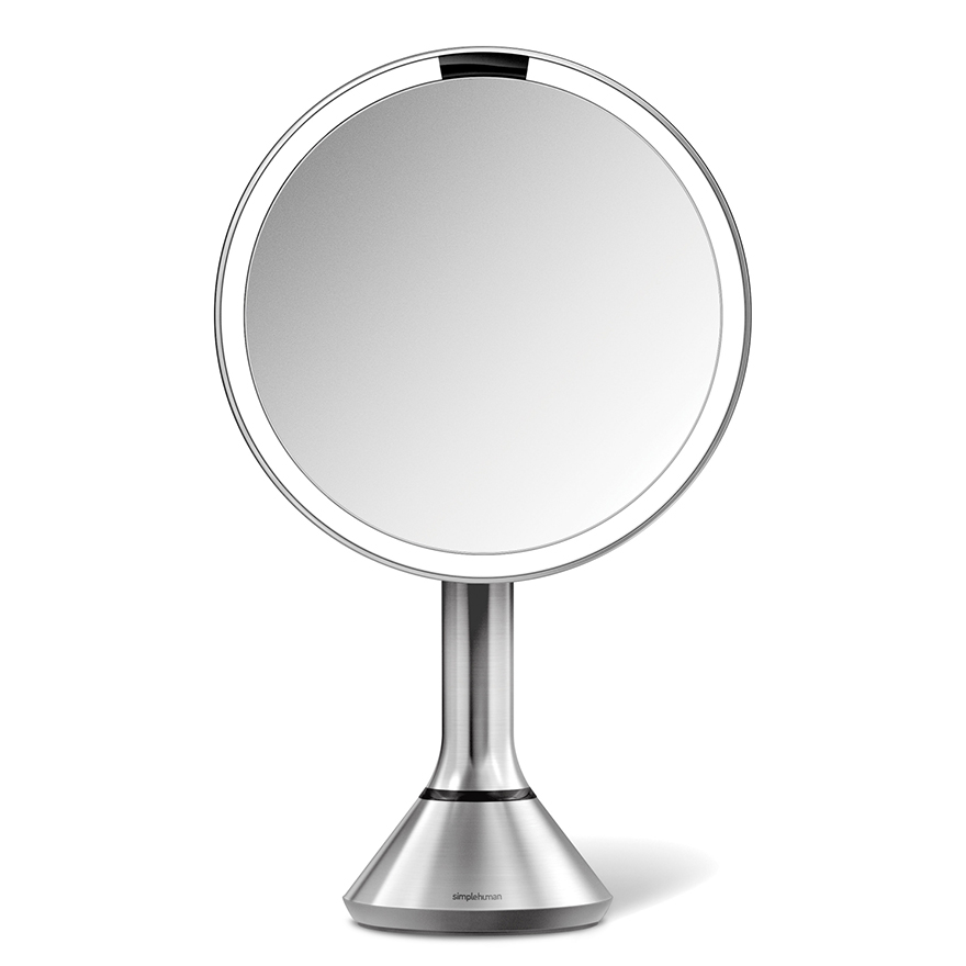極美品　simplehuman ミラー ライト　ST3052 拡大鏡5倍　鏡 楽天市場】ミラー ライト ライト付き 卓上 LED 充電式シンプル