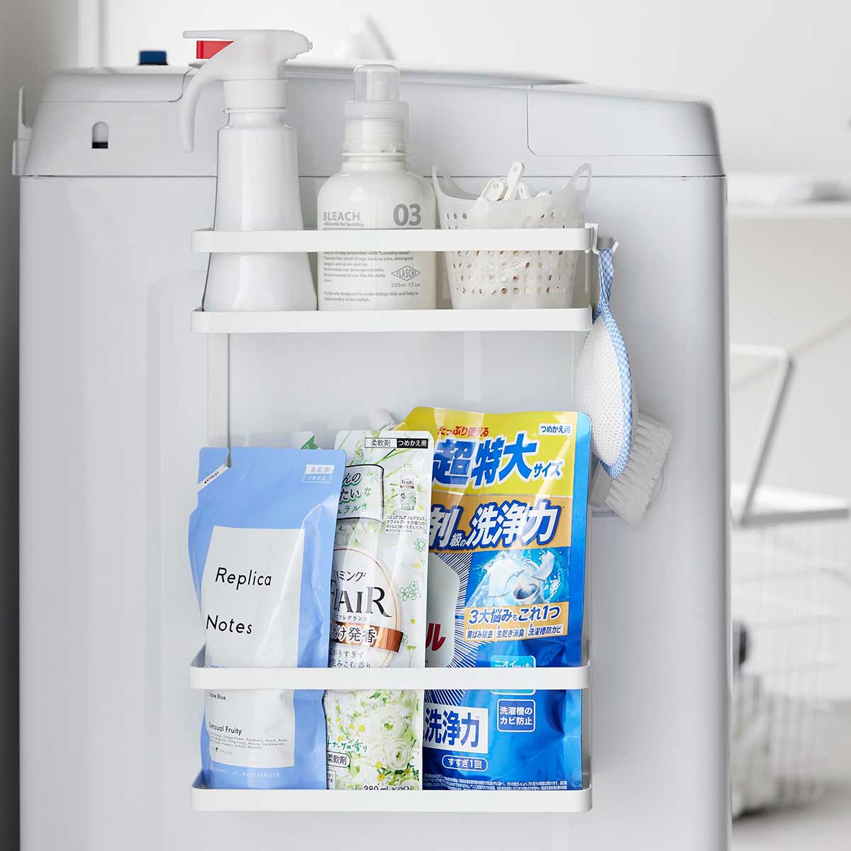 tower ｜ 洗濯機横マグネット収納ラック タワー 2段 ｜ 山崎実業