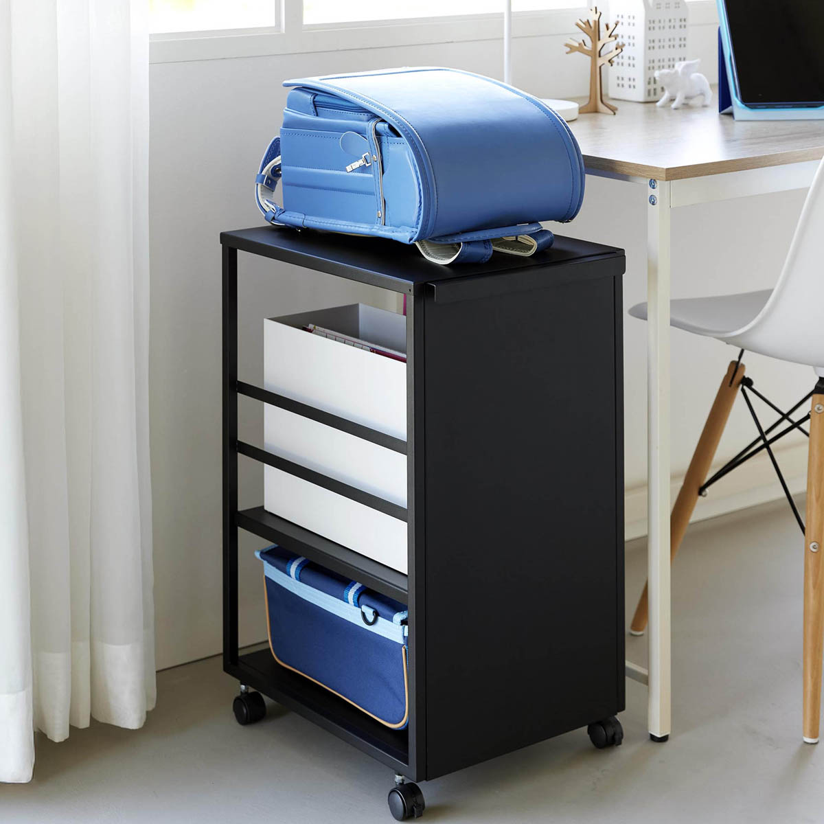 tower ｜ 目隠しワゴン タワー スリム 天板付き ｜ 山崎実業