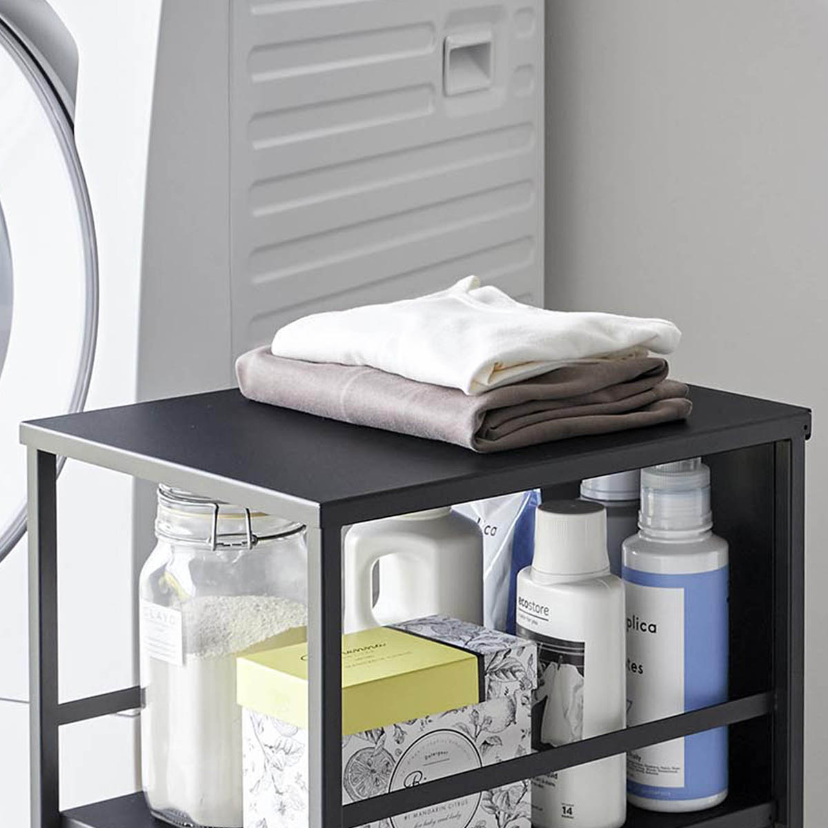 tower ｜ 目隠しワゴン タワー スリム 天板付き ｜ 山崎実業