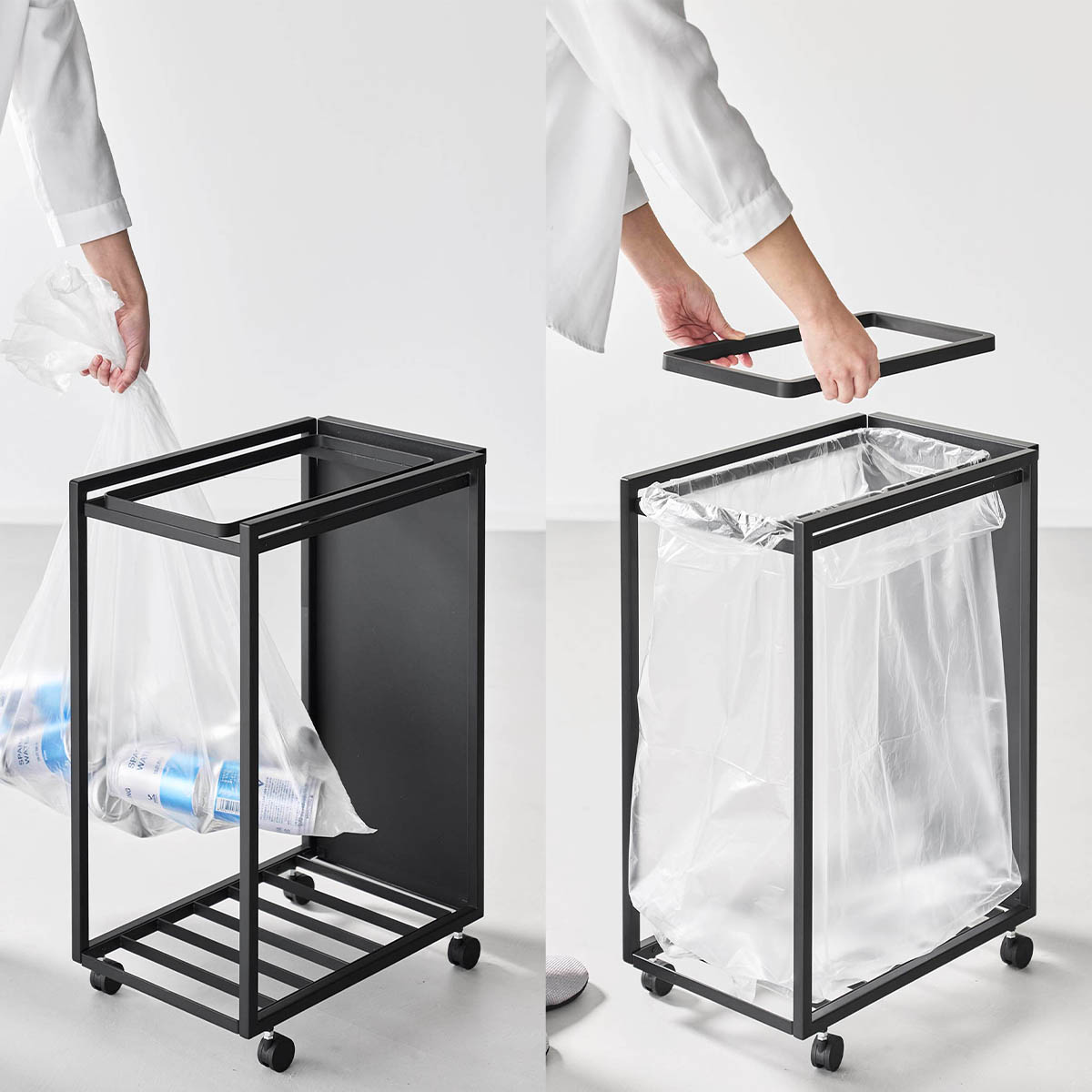 tower ｜ スリム目隠しダストワゴン タワー 45L ｜ 山崎実業
