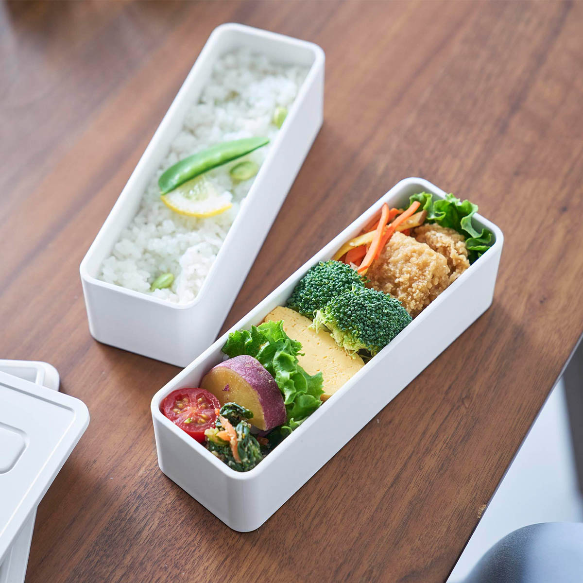 tower ｜ バルブ付き密閉ランチボックス タワー 2段 スリム ｜ 山崎実業