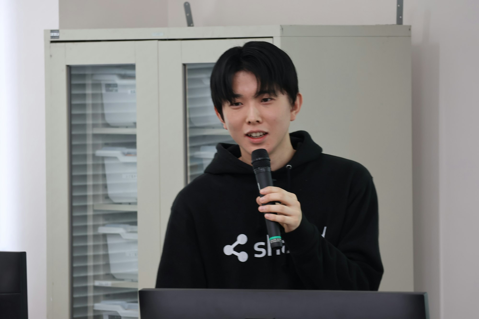 仙台城南高等学校で講演する株式会社shared代表難波諒太朗   