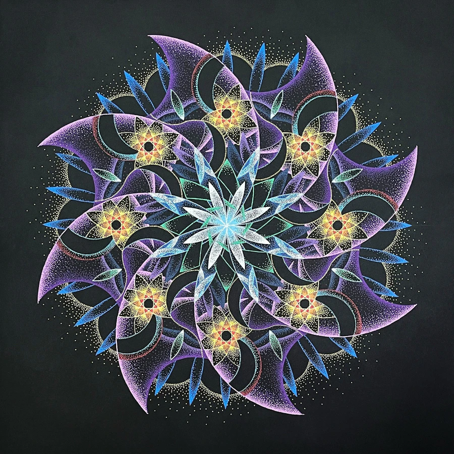 点描曼荼羅画作品展 Cosmos