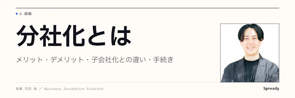 分社化とは|子会社化との違い・手続き・判断基準