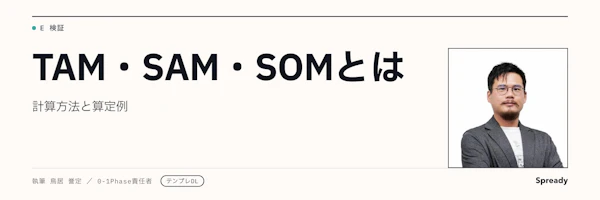 tam sam som 計算方法と算定例|参入判断に使う市場規模分解