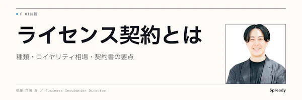ライセンス契約とは｜種類・ロイヤリティの決め方・主要条項