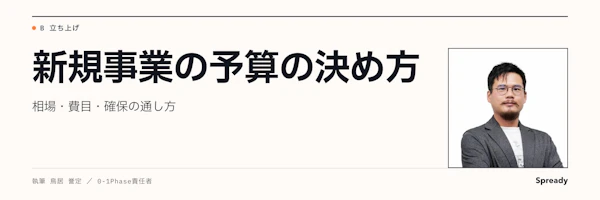新規事業の予算の決め方|費目・見積もり・社内承認