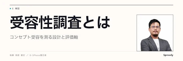 受容性調査とは｜コンセプト受容の調査設計・評価軸と結果の読み方