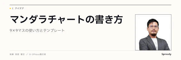 マンダラチャートの書き方|9×9テンプレートと新規事業の発想例