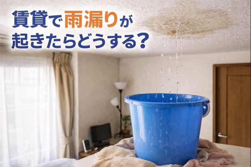 賃貸で雨漏りが起きたらどうする？まず知っておきたい基本知識